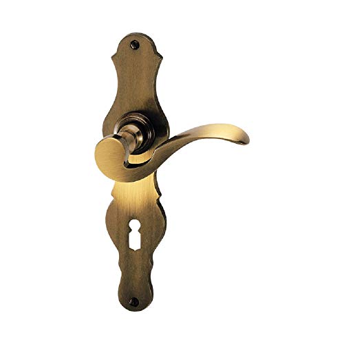 Löffel Ensemble poignée de porte en laiton bruni pour serrure à garniture
