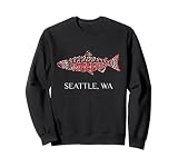 Seattle Washington Pescador de salmón indio americano Sudadera