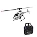 funnyndiy C129 V2 RC Helicopter with 6-Axis Gyro, 2.4G 4CH Flybarless 3D Flips RC Helicopter with Altitude Hold, Optical Flow & One-Key Take-Off/Landing for Adults Beginners- RTF