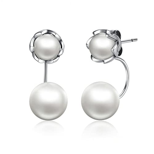Bijoux de perles simulées en argent sterling au lustre exceptionnel