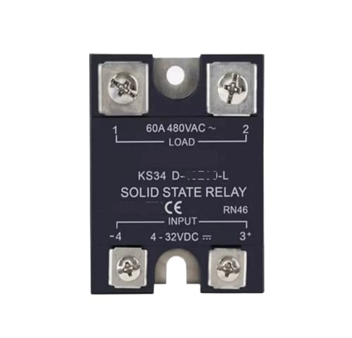 Relais statique CA KS34 SSR monophasé 100A pour montage sur panneau d'automatisme industriel