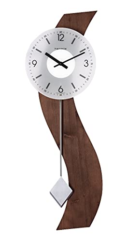Hermle 71004-032200 - Reloj de Pared Sencillo con péndulo (Madera de Nogal, 70 x 23 x 6 cm) Cover