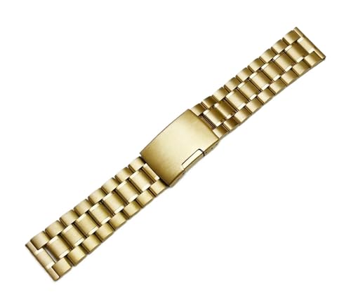 Correa de reloj de acero inoxidable de plata maciza EDVTK35 con eslabones de metal de 20mm y 22mm