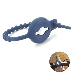 VOSSOT Airtag Fietshouder, siliconen bescherming Loop Fiets GPS lokalisatie met airtag hanger hoes passend…