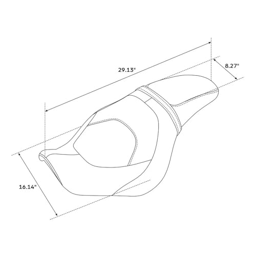 Asiento individual para motocicleta de cuero resistente para VT750C2B 3