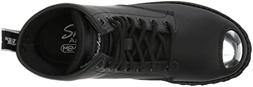Skechers Women's Lace up Boot Combat, Black/Black, 7 | Image 4