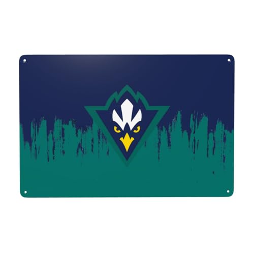 WELLFINEHA Unc Wilmington Seahawk Tin Metal Sign 12x8 Inch Wall Decor For Home Cave Outdoor Indoor Vintage Bar Logo Man Backyard Garage