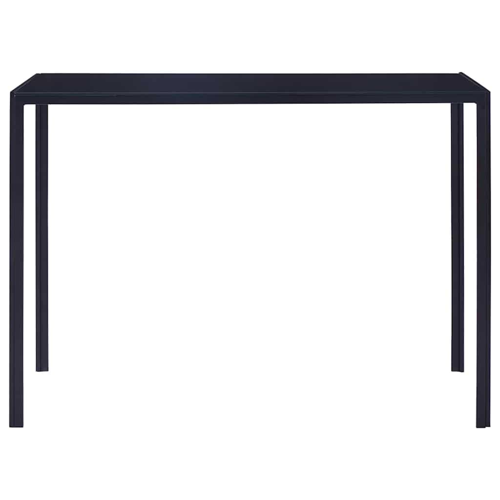 Ensemble de salle à manger 5 pièces bleu avec verre trempé, chaises en cuir synthétique, compact pour salle à manger, cuisine, salon, ensemble de meubles modernes pour la famille et les invités