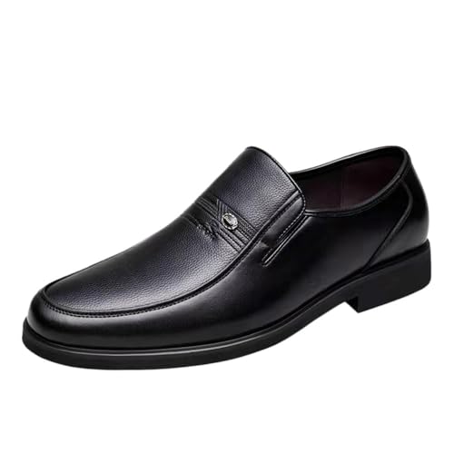 Men's Genuine Leather Loafers Breathable Soft Sole Slip On Dress Shoes for Business Casual Comfortable Oxfords Classic British Style Autumn Winter