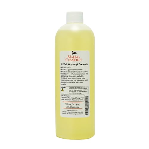MakingCosmetics - PEG-7 Glyceryl Cocoate - 16floz / 473ml - Cosmetic Ingredient