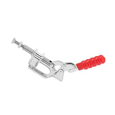 Toggle Clamp,Iron Galvanized Quick Fixed Toggle Clamp Holding Push Pull Action Hand Tool (GH-302-FM)