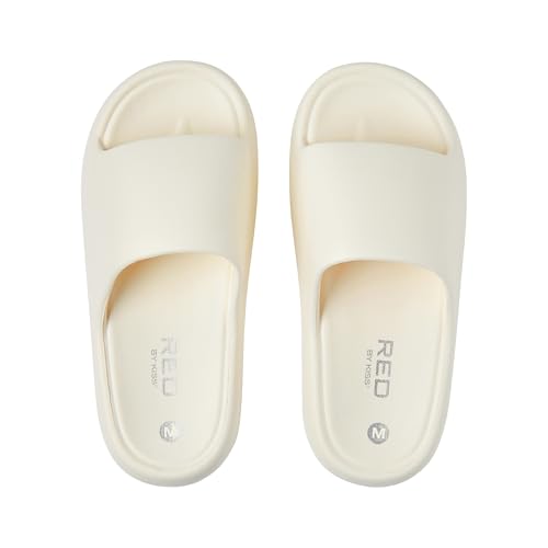 Red by Kiss Cloud Slippers – Lightweight Waterproof Shower House Slides with Thick Cushion Sole, Indoor Outdoor Comfort