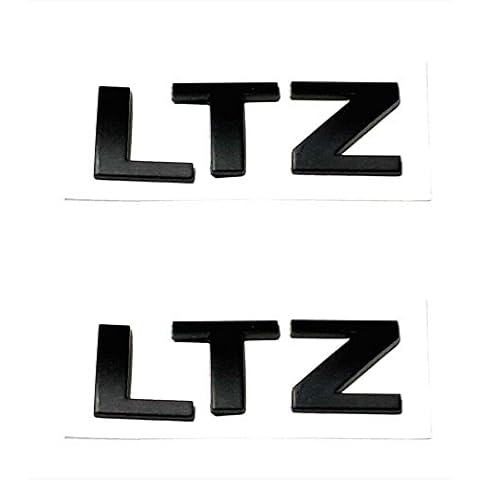 Vestian (CV) 2 Pair Black LTZ Emblems Badge Nameplate for Chevy Tahoe Suburban Silverado Avalanche Sierra LTZ(Matte Black) Cover