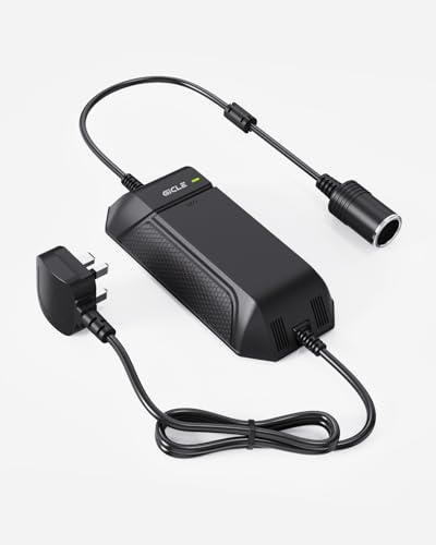 CICLE AC to DC Converter,220V to 12 Volt Power Supply,Transformer for Paddle Board Pump,Tire Inflator,Car Refrigerator,Cigarette Lighter Converter,12V Plug Adapter