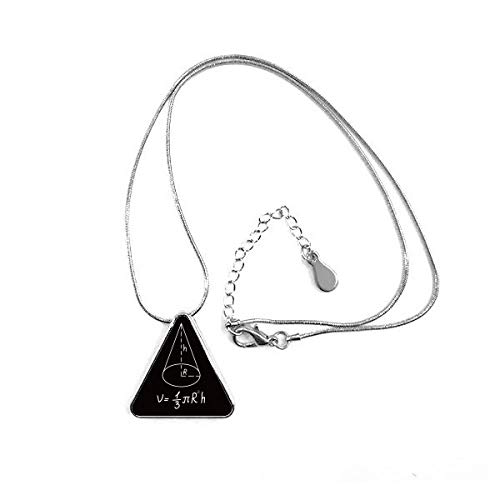 Pendentif triangle cône circulaire cadeau idéal prof de maths et sciences