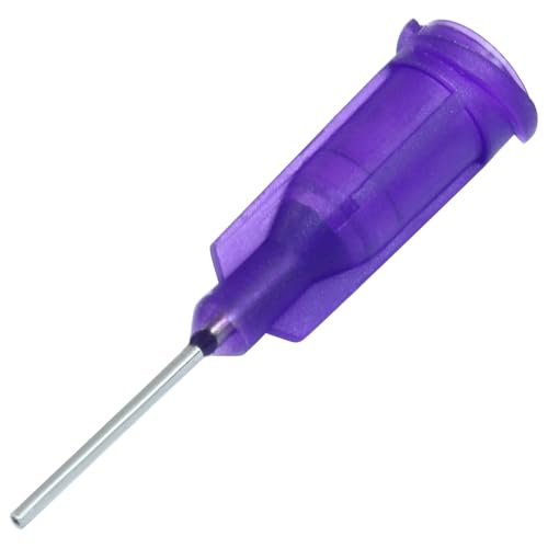 Zorveiio 100 PCS Industrial Blunt Tip Dispensing Needles, with Luer Lock 21 Ga x 1/2 Inch Screw Interface Dispensing Needles for Industrial Use/Professionals