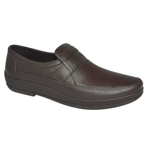 Image of AJANTA Waterproof Loafers Slip-On Shoes for Men | Anti-Skid PVC Casual Shoes | Lightweight Office Shoes for Men | Comfortable Rain Shoes & Moccasin Footwear