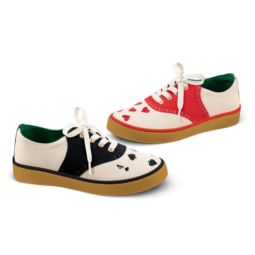 Image of Hot Chocolate Design All-Day Women's Lace-Up Sneakers | Canvas Upper, Cushioned Footbed with Arch Support, Flexible Rubber Outsole, Vegan Construction, Casual Everyday Sneakers