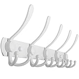 WEBI Coat Rack Wall Mounted White Coat Hooks Wall Mounted,Coat Hanger Wall,Hook Rack,Wall Coat Rack