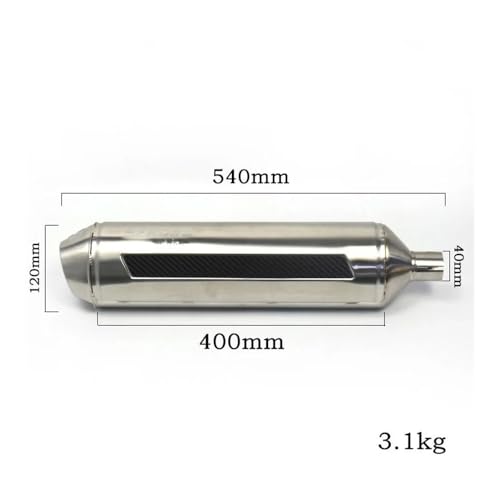 Silencieux d'échappement moto universel avec DB Killer amovible pour GTS 250 - 6