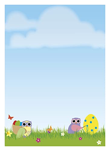 Briefpapier Motivpapier Eulen Ostern 20 Blatt DIN A4 90 g/m² 5661