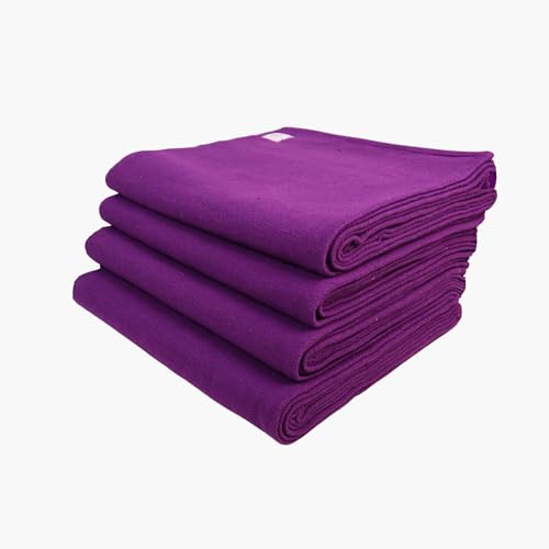 Yogikuti Iyengar - Coperta da yoga colorata in cotone, 4 pezzi, coperta Pune Iyengar, coperta da yoga intrecciata a mano