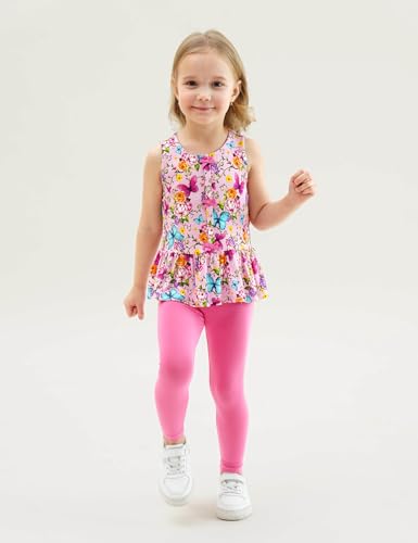 Image of Bamboo Viscose Shirts for Girls Casual Sleeveless 2-Pack Toddler Girls Tops