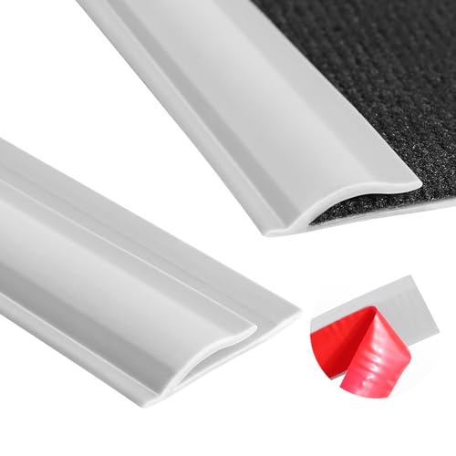 19.6 Ft Self-Adhesive Floor Transition Strip, Carpet Edge Trim &