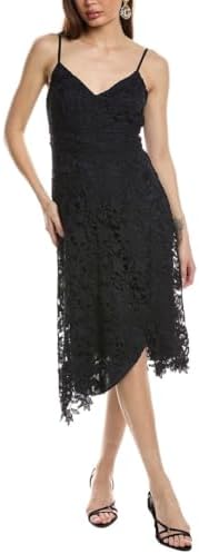 Eliza J Womens Spaghetti Strap V-Neck Midi Dress