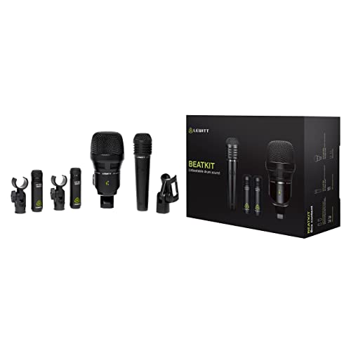 Image of LEWITT BEATKIT 4 Piece Drum Microphone Kit
