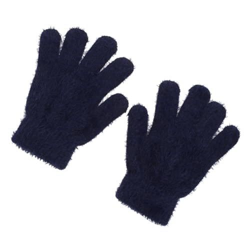 Gatuida Boys and Girls Christmas Gifts Blue Mittens for Newborn Boy Mittens Winter Gloves Thermal Plush Gloves