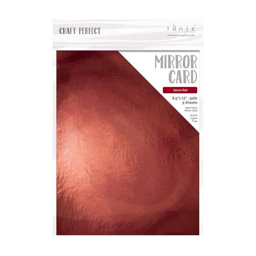 Papier brillant Opera Red Tonic Studios pour illuminer vos décorations de table faites main - 6