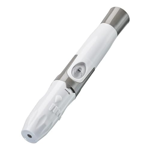 GlucoCheck Stechhilfe und 100 Universal-Lanzetten von Gluco Check (Vorteilsset). Zur Gewinnung eines Bluttropfens für die Blutzuckermessung bei Diabetes.