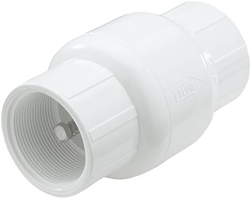 NDS1001-20 2" PVC F by F 7" Length Spring Check Valve