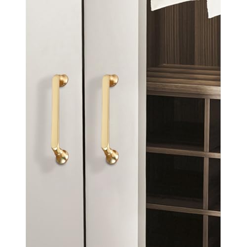 Image of HAORUN 2PCS Zinc Alloy 96mm Modern Cabinet Drawer Pulls Brushed Finish Metal Hardware Handle