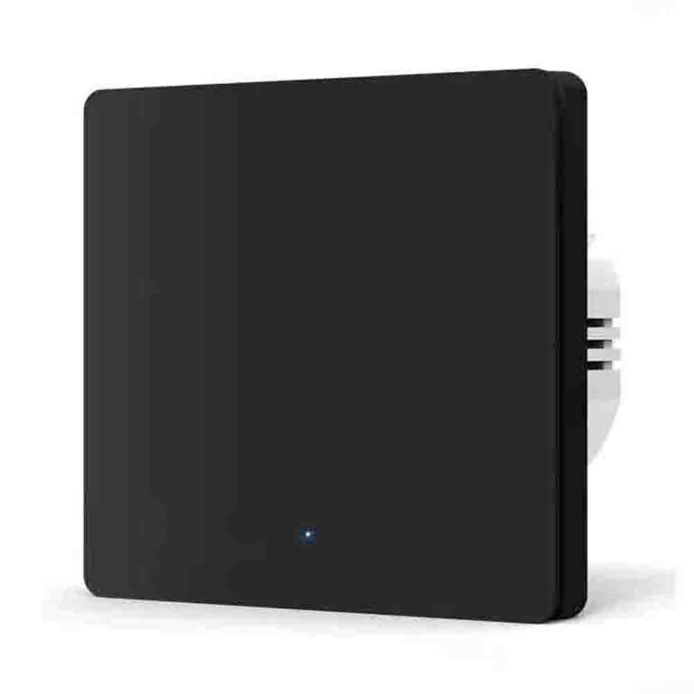 GLOBALHUT for ZIGBEE Smart Light Switch 1 Gang, No Neutral Wire Required, for TUYA App Remote Control, Voice Control Compatible with for ALEXA, Wall Push Button for Home Lighting, White(Black)