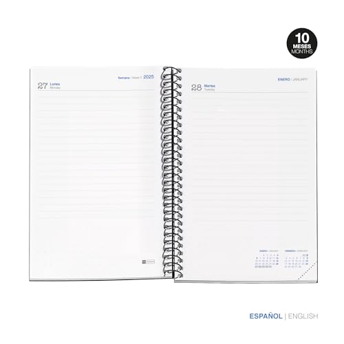 Miquelrius, School Diary 2024-2025, September 2024 to June 2025, Size 117 x 174 mm, Day Page, Lined Cardboard Cover - Image 2