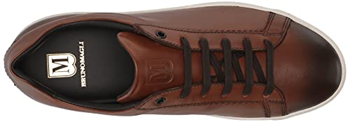 Image of Bruno Magli Men's Diego Sneakers, Leather Shoes, Lace-Up Casual Shoes