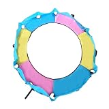 QUILSTM Die Trampolin Randabdeckung bietet 360° Schutz für Kinder beim Springen im Freien. Die Abdeckung ist wetterfest und reißfest, Gelb Blau Rosa, 1.5 m