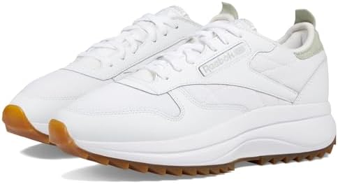 Reebok Women's Classic Leather Sp Extra Sneaker, Footwear White/Vintage Green Lee 5, 8.5 | Image 3