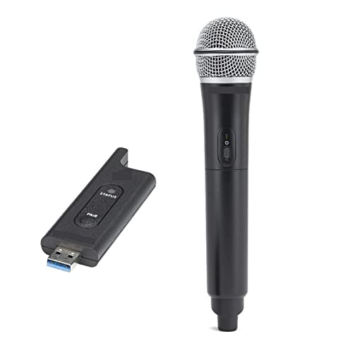 Microphone USB sans fil anti-interférence pour présentations et streaming fluides