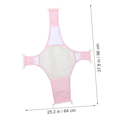 Bébé glisse dans la baignoire ? Choisissez ce support de bain réglable rose sécurisé