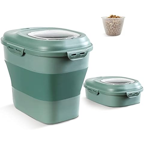 BNOSDM Zusammenklappbarer Aufbewahrungsbehälter für Katzenfutter Cover