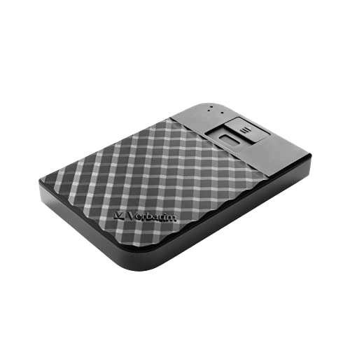 VERBATIM Fingerprint Secure - Disque Dur - chiffré - 1 to - Externe (Portable) - USB 3.1 Gen 1 (USB-C connecteur) - AES 256 Bits, 1TB