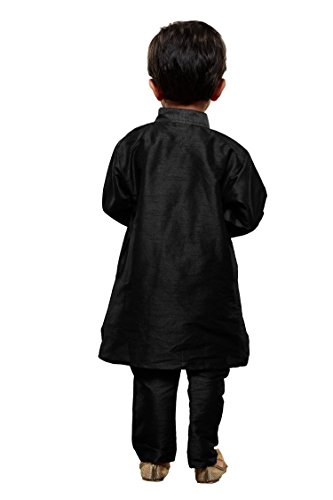 Image of VASTRAMAY Boy's Cotton Silk Solid Regular Kurta Set
