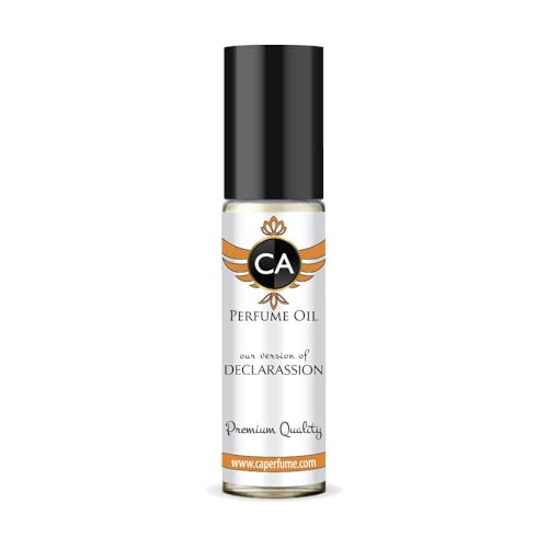 CA Perfume Impression of Declarassion for Men Fragrance Oil Woody Floral Musk Scent Long Lasting Cologne for Men Travel Size TSA Ready Mini Parfum Body Oil Roll-on 0.33 Fl Oz 10ml