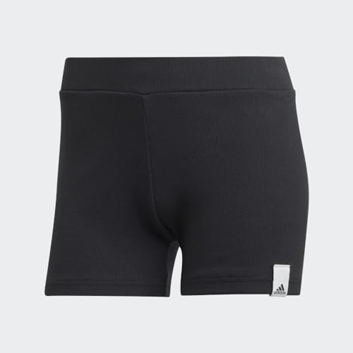 Short Booty Ribbed adidas en maille douce extensible noire taille Medium - 4
