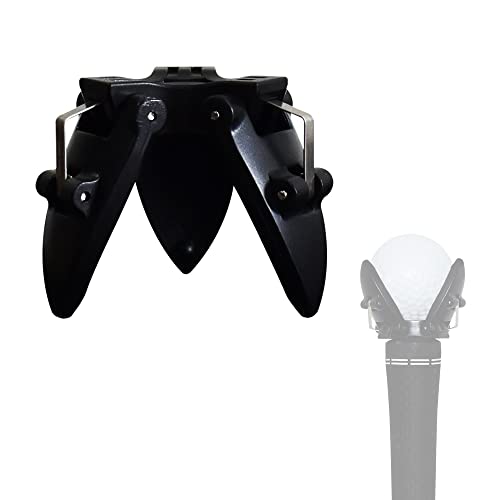 Yuauy Golfball Retriever Greifer Pick Up Back Saver Claw Put On Putter Grip Edelstahlfeder bricht nie ab 3 Zinken Golf Zubehör Cover