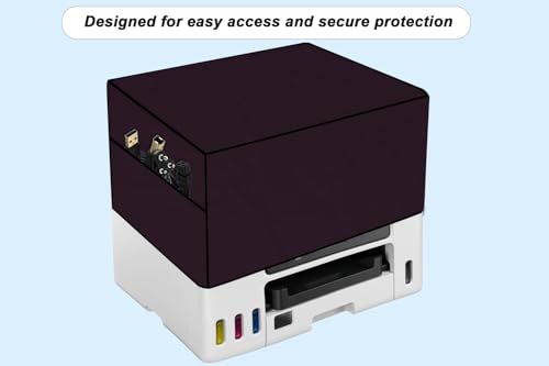 Image of Stylista Waterprood and Dustproof Printer Cover Suitable for Brother Auto Duplex HL-L3220CDW, Heavy-Duty Maroon Thick Polyester