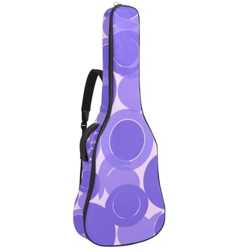 Sac guitare acoustique 101,6 cm étanche violet à motif géométrique